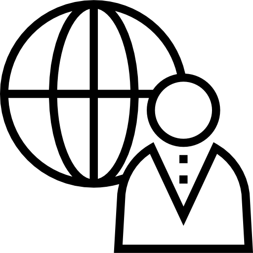 en todo el mundo icono gratis