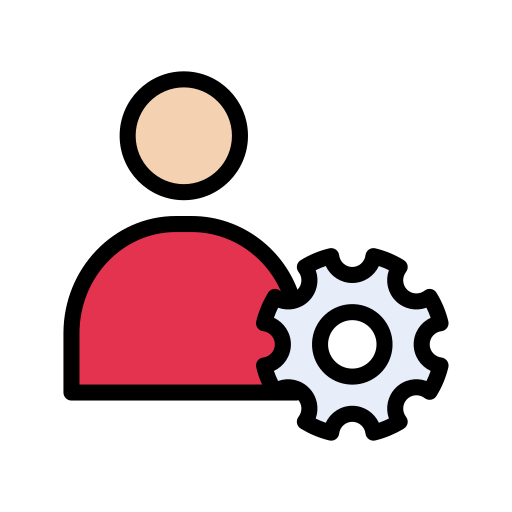 Setting Vector Stall Lineal Color Icon