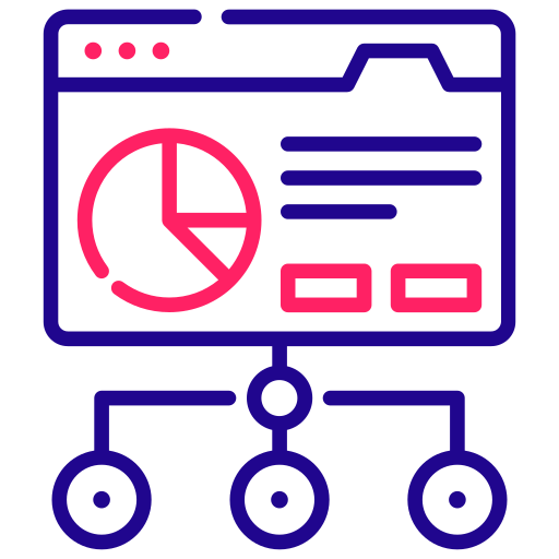 analítica de datos icono gratis