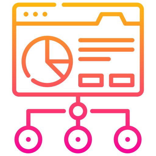 analítica de datos icono gratis