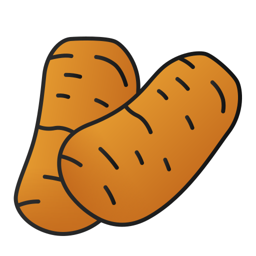 Potato Generic Outline Gradient icon