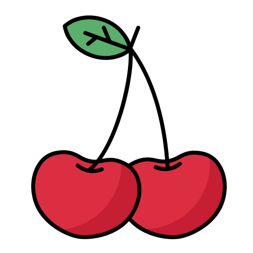 Cherry Generic Thin Outline Color icon