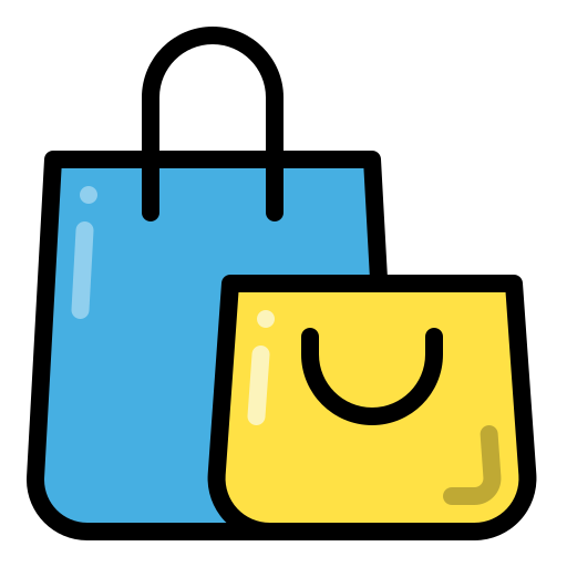 Shopping bag Generic Outline Color icon