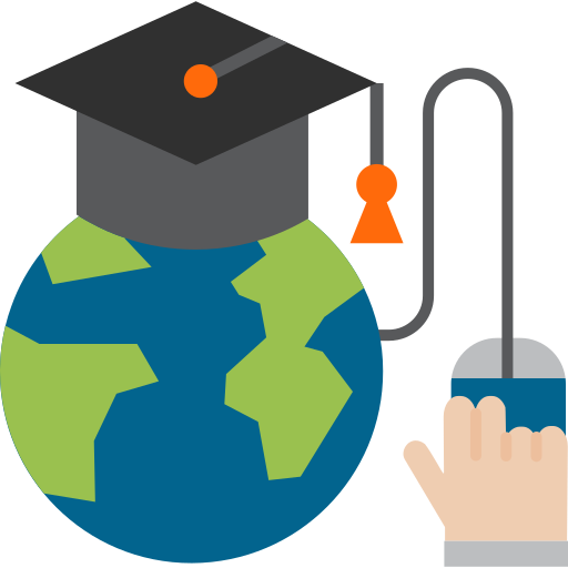 educación en línea icono gratis