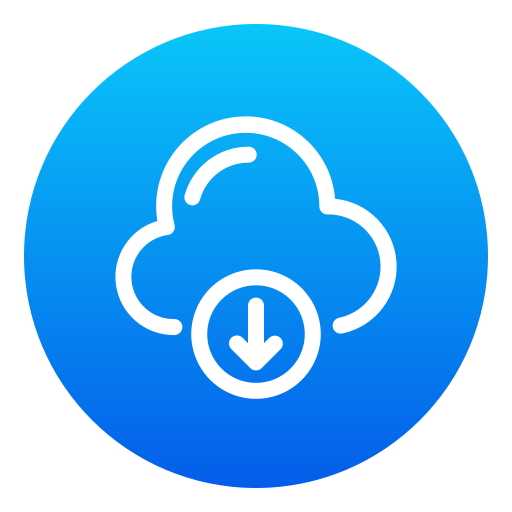 descarga en la nube icono gratis