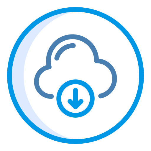 Cloud download free icon