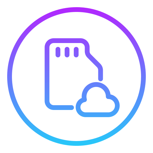 almacenamiento en la nube icono gratis