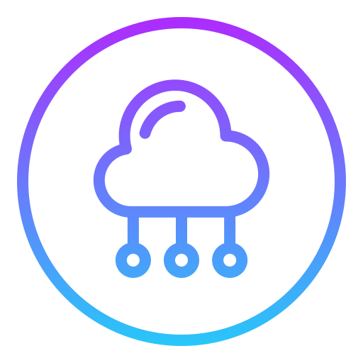 computación en la nube icono gratis
