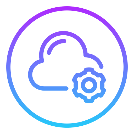 servicio de almacenamiento en la nube icono gratis
