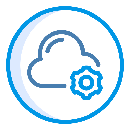 servicio de almacenamiento en la nube icono gratis