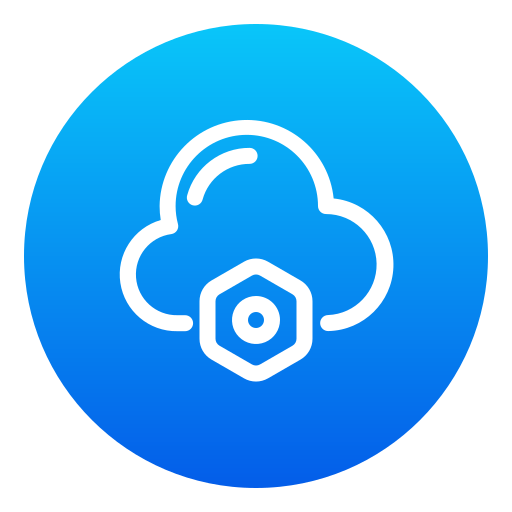 servicio de almacenamiento en la nube icono gratis