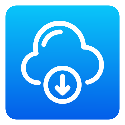 descarga en la nube icono gratis