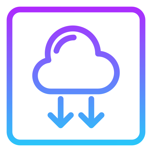 descarga en la nube icono gratis