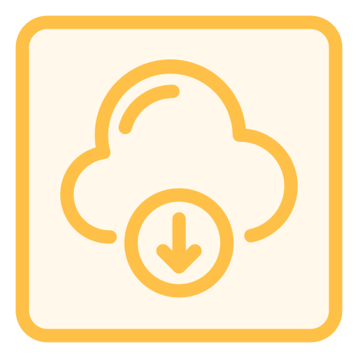 descarga en la nube icono gratis