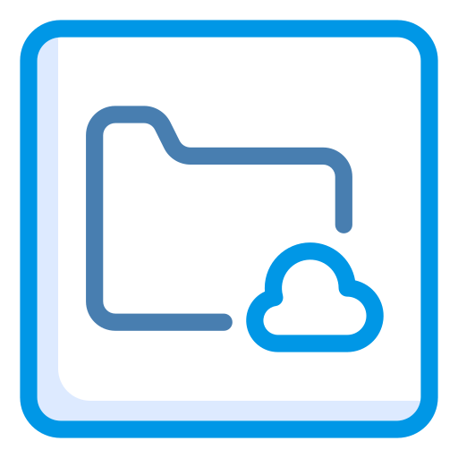 Cloud Computing Generic Blue Icon