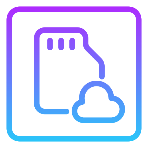almacenamiento en la nube icono gratis