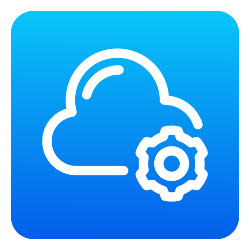 servicio de almacenamiento en la nube icono gratis