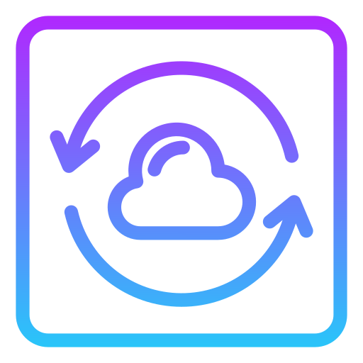 sincronización en la nube icono gratis