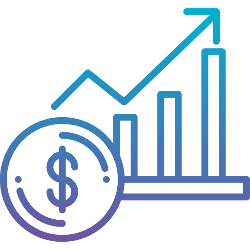 Money growth Generic Gradient icon