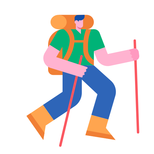 Hiking Generic Flat icon