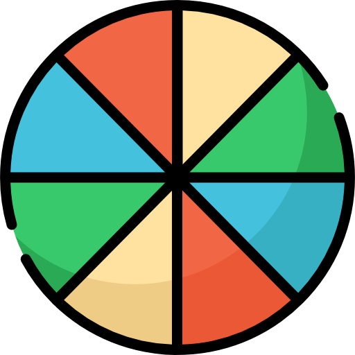 Pie Chart Special Lineal Color Icon