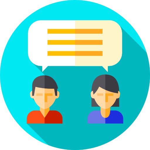 Conversation Flat Circular Flat icon