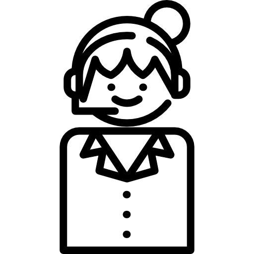 vendedor telefónico icono gratis