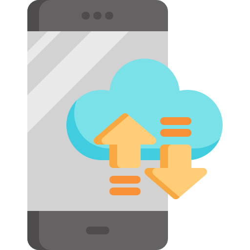 almacenamiento en la nube icono gratis