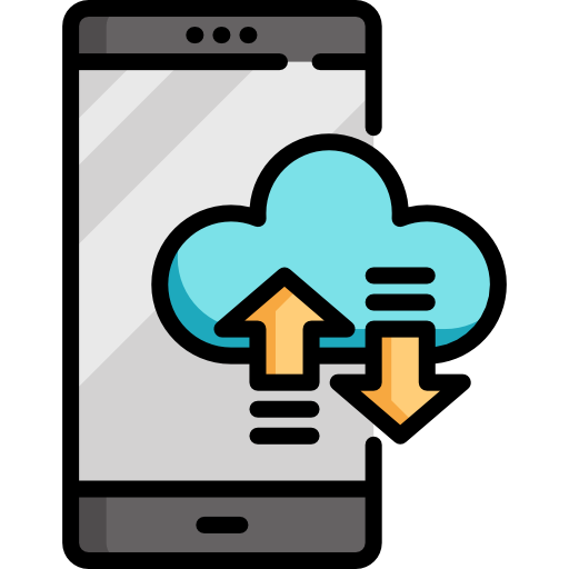 almacenamiento en la nube icono gratis