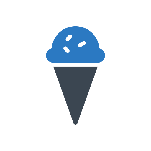 cucurucho de helado icono gratis