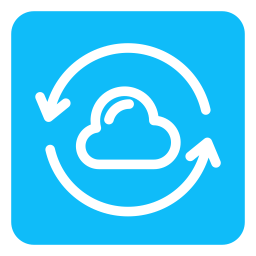 sincronización en la nube icono gratis