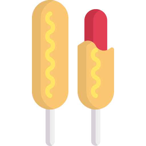 Corn dog Special Flat icon