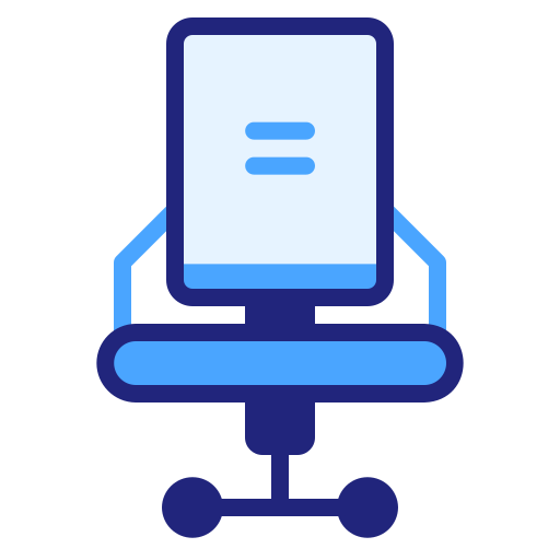 chaise de bureau Icône gratuit