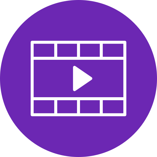 reproductor de video icono gratis