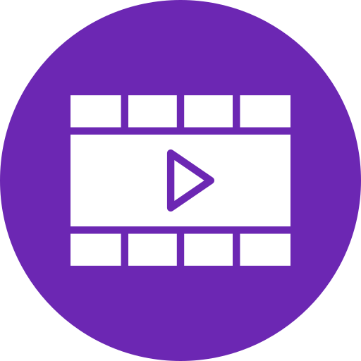 reproductor de video icono gratis
