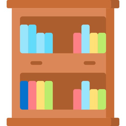 Bookshelf - Free education icons