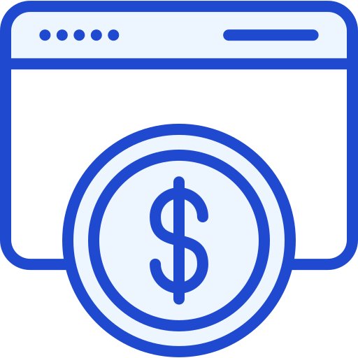 Digital money Generic Blue icon