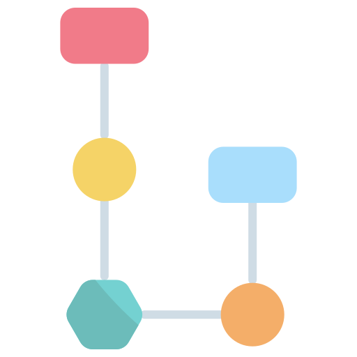 diagrama de flujo icono gratis