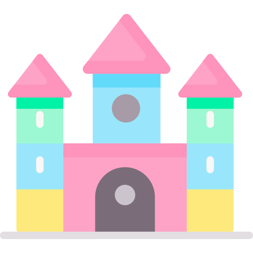 castillo inflable icono gratis