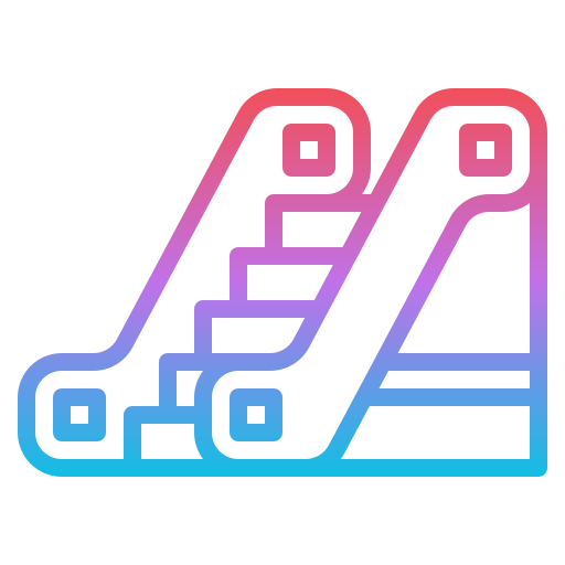 escalera mecánica icono gratis