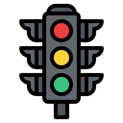 Traffic light Iconixar Lineal Color icon