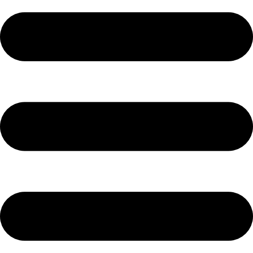 Menu button of three horizontal lines - Free interface icons