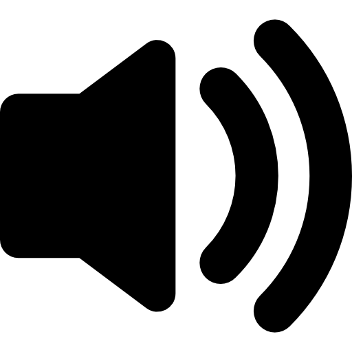 Audio speaker on free icon