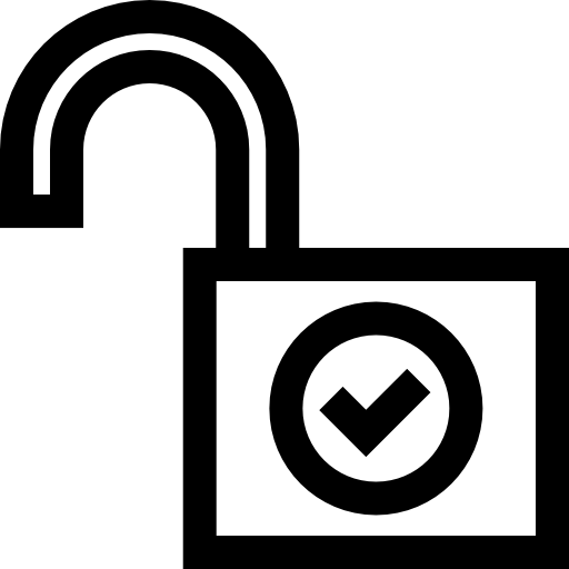 desbloqueado icono gratis