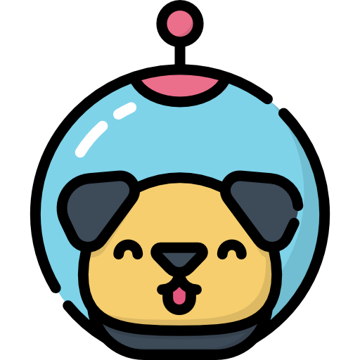 Icono De Perro Kawaii Lineal Color