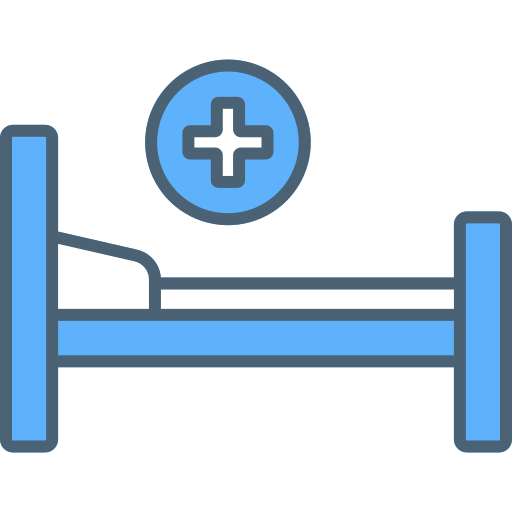 Hospital bed free icon Hospital bed free icon