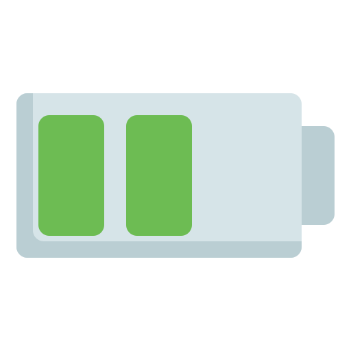 Half battery Generic Flat icon