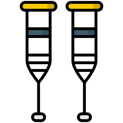 Crutches free icon