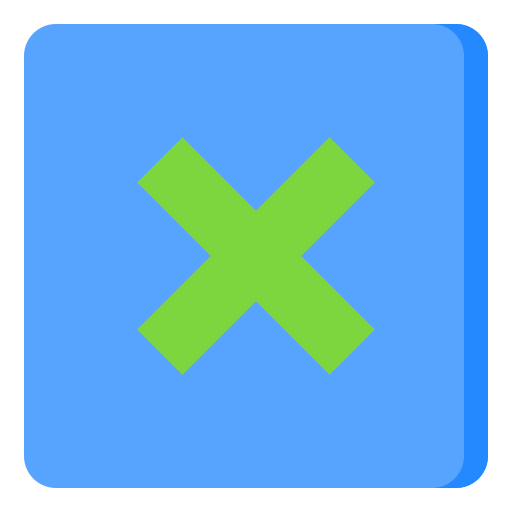 delete button green icon