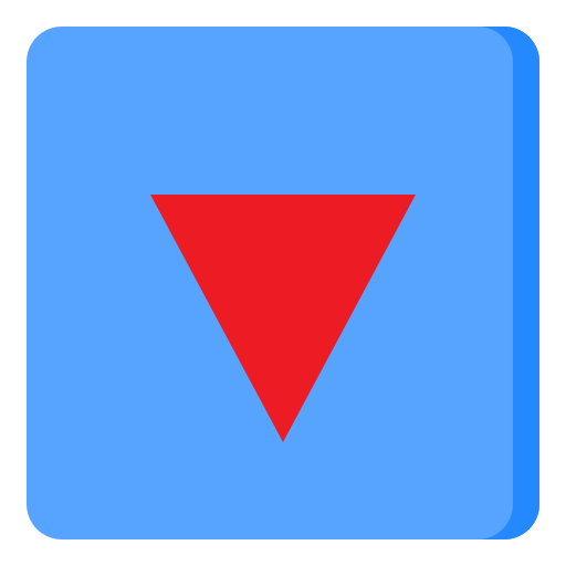 Down Arrow Srip Flat Icon